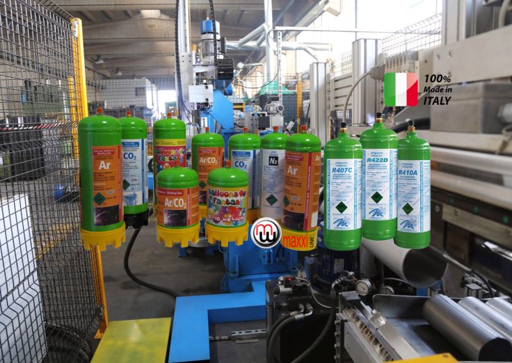 Maxxiline Disposable Gas Bottles Italy